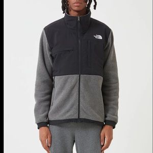 THE NORTH FACE Black Grey Fleece Polartec Recycled Jacket XL